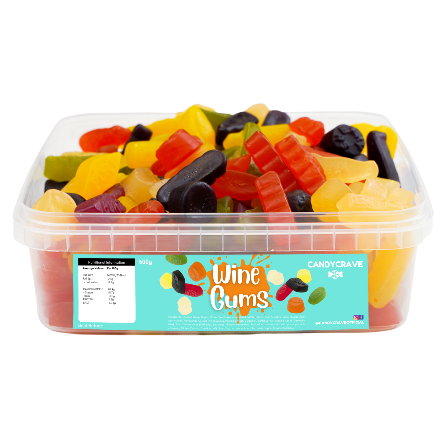 Jelly/Gummy 600g Tubs