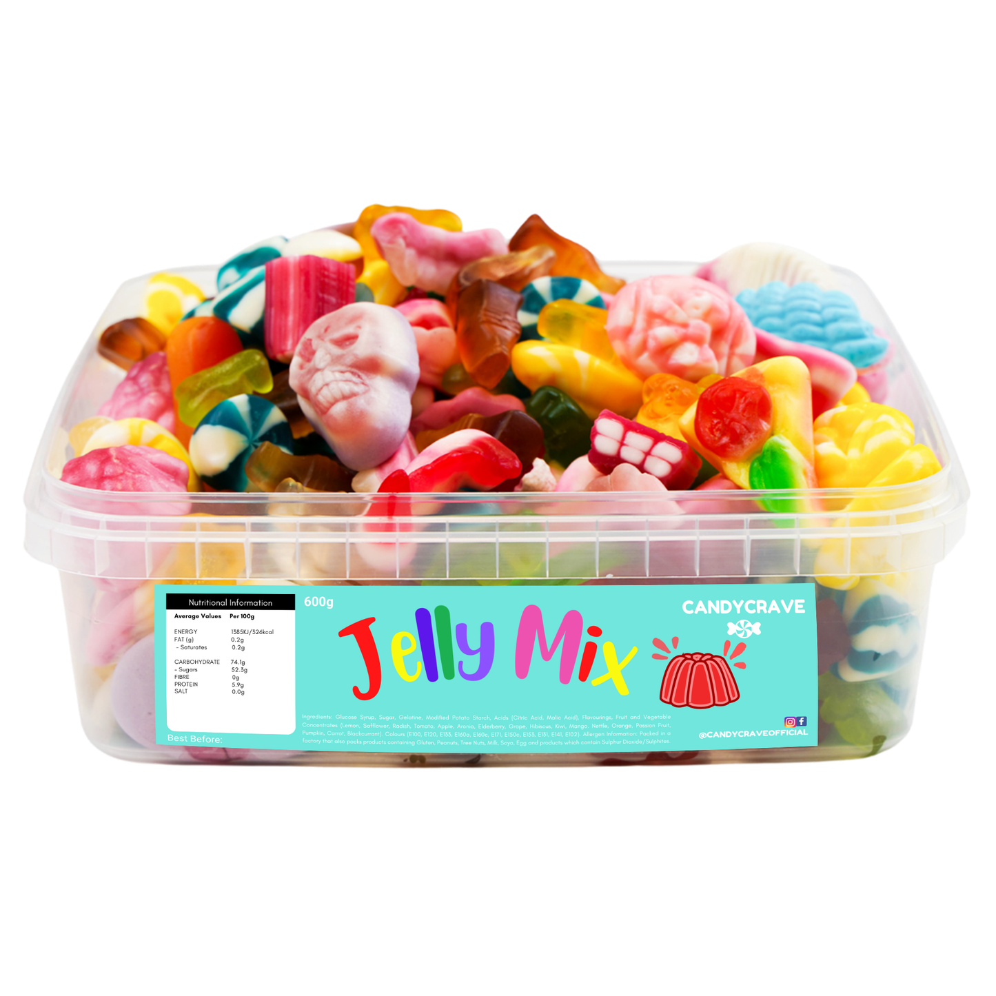 Jelly/Gummy 600g Tubs
