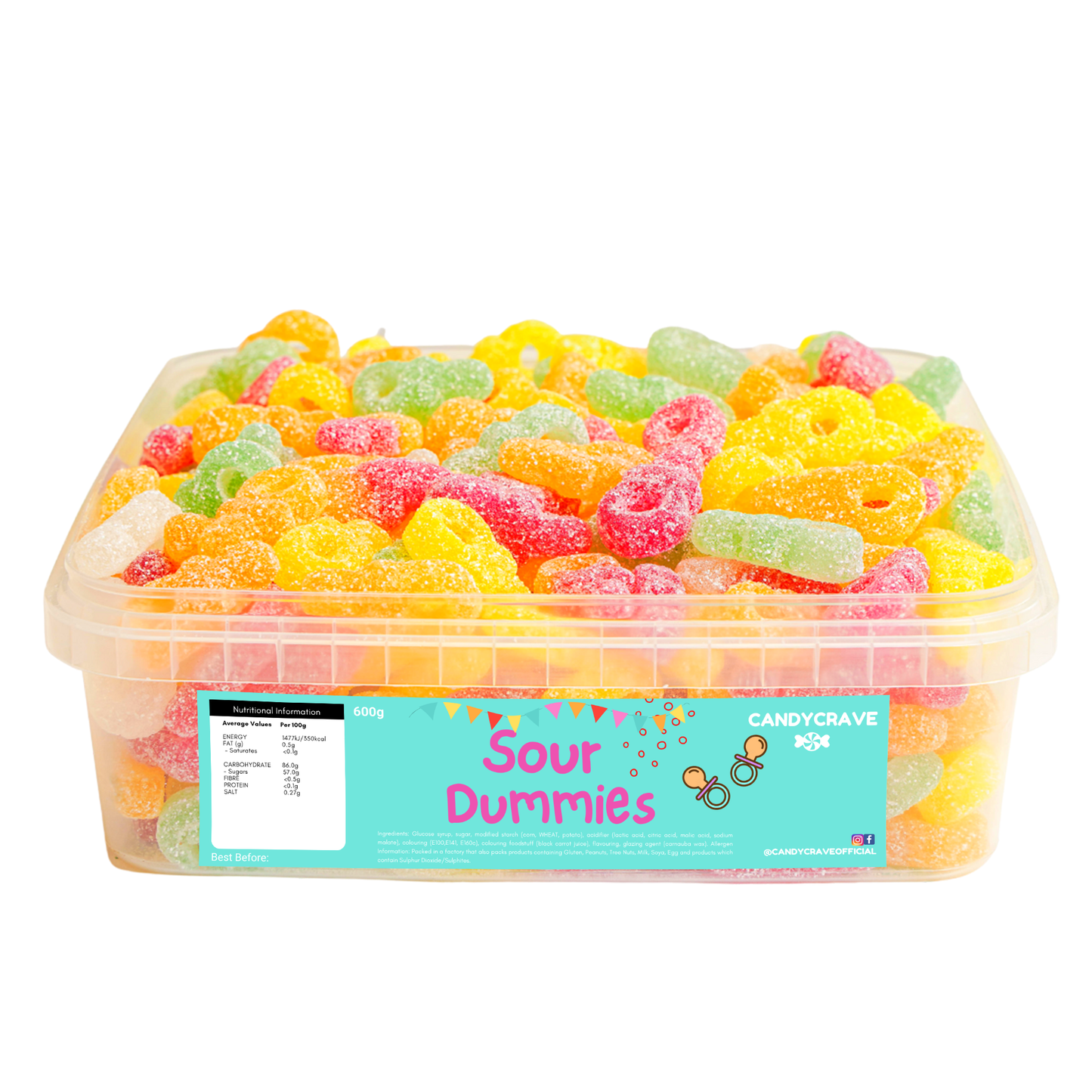 Sour, sugared & Other 600g Tubs