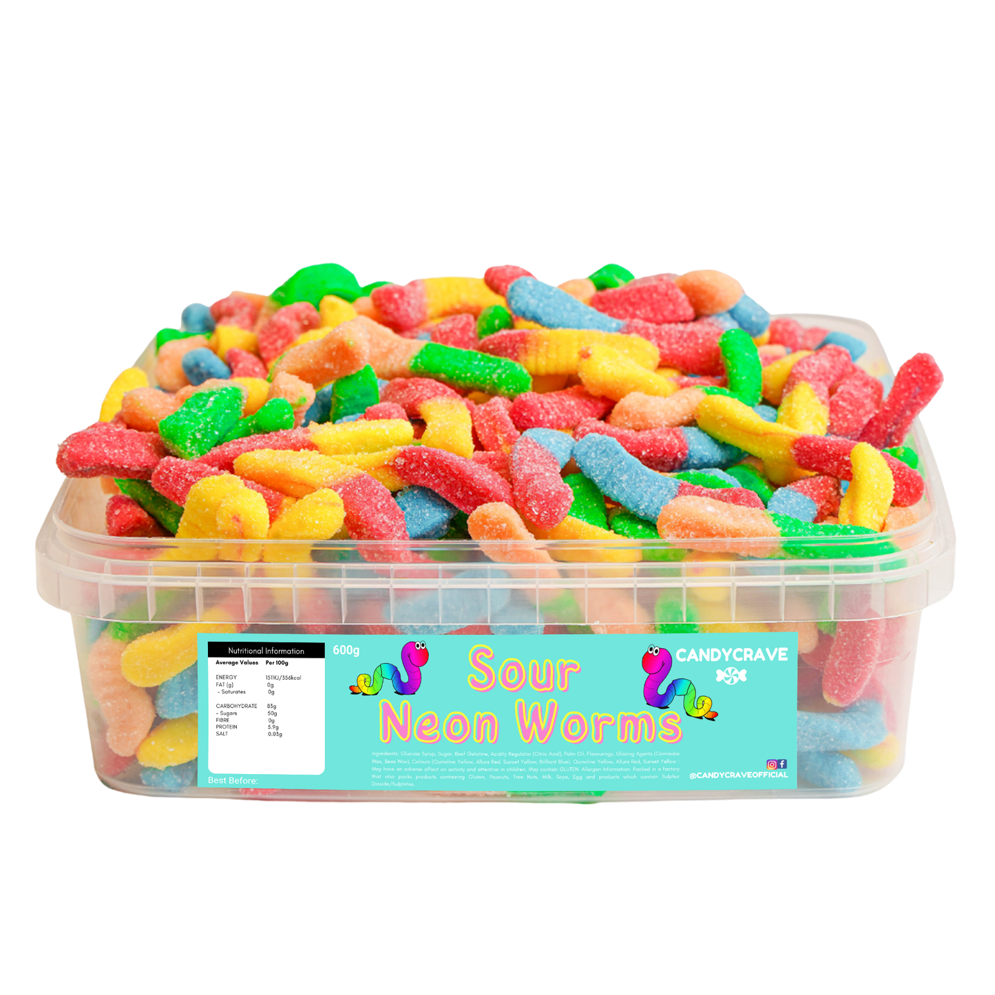 Sour, sugared & Other 600g Tubs