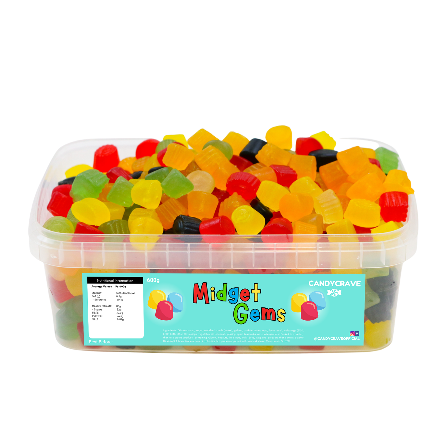Jelly/Gummy 600g Tubs